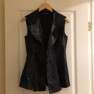 Leather vest